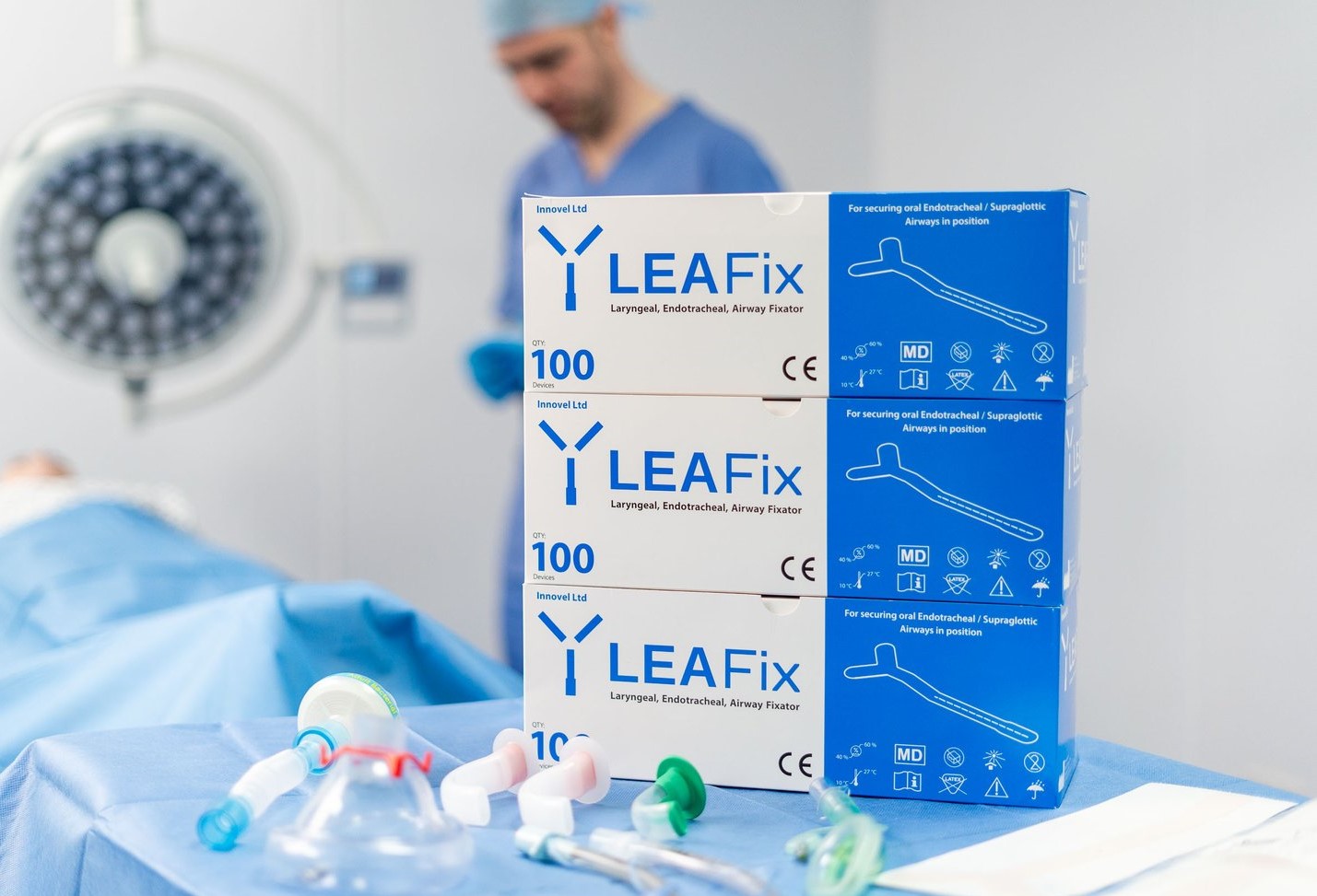 Leafix boxes in operating theatre